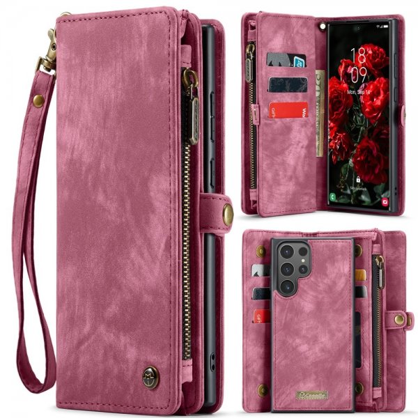 CaseMe Samsung Galaxy S25 Ultra Cover 008 Series Aftageligt Cover Rød
