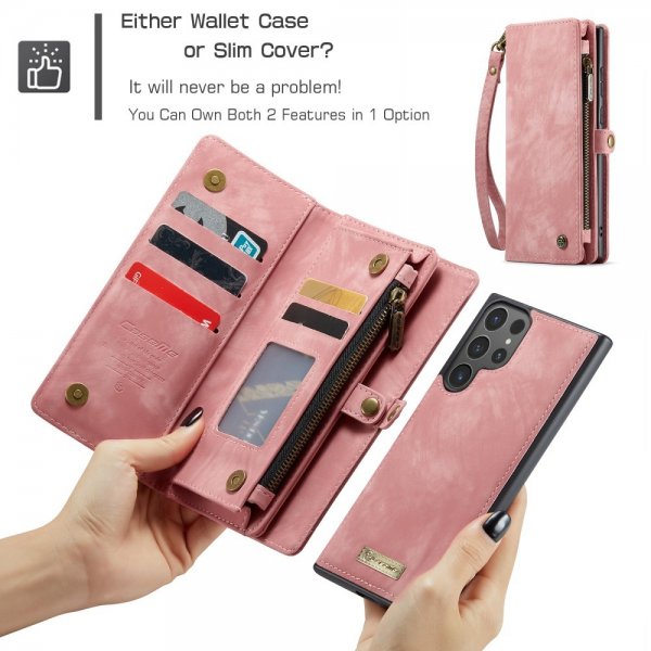 CaseMe Samsung Galaxy S25 Ultra Cover 008 Series Aftageligt Cover Rosa
