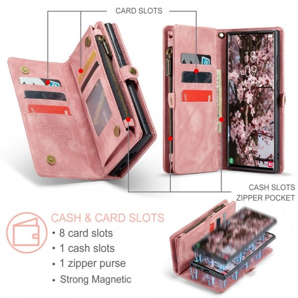 CaseMe Samsung Galaxy S25 Ultra Cover 008 Series Aftageligt Cover Rosa
