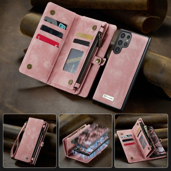 CaseMe Samsung Galaxy S25 Ultra Cover 008 Series Aftageligt Cover Rosa