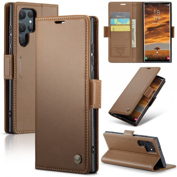 CaseMe Samsung Galaxy S25 Ultra Cover 023 Series Brun