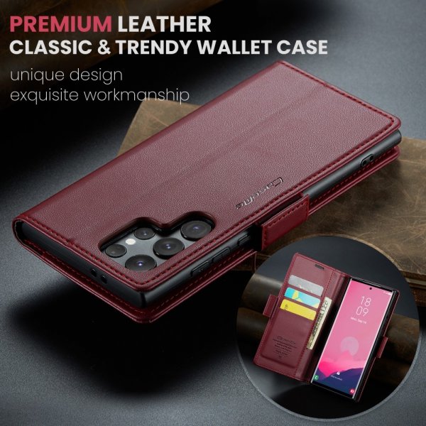 CaseMe Samsung Galaxy S25 Ultra Cover 023-serien Rød