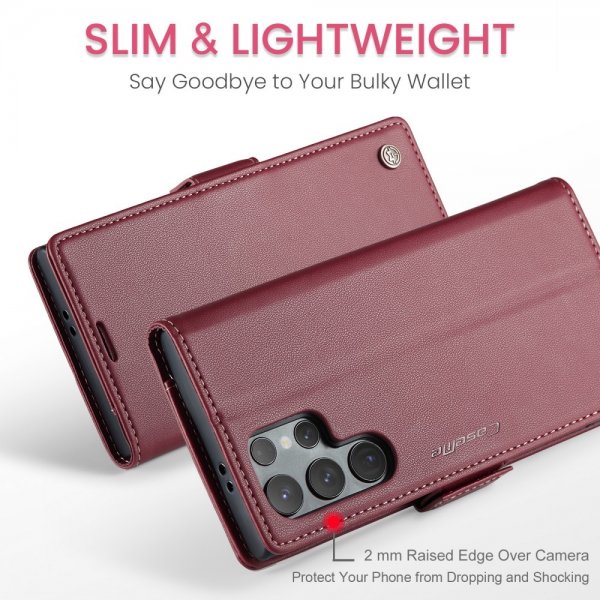 CaseMe Samsung Galaxy S25 Ultra Cover 023-serien Rød