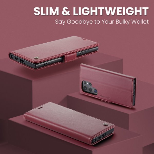 CaseMe Samsung Galaxy S25 Ultra Cover 023-serien Rød