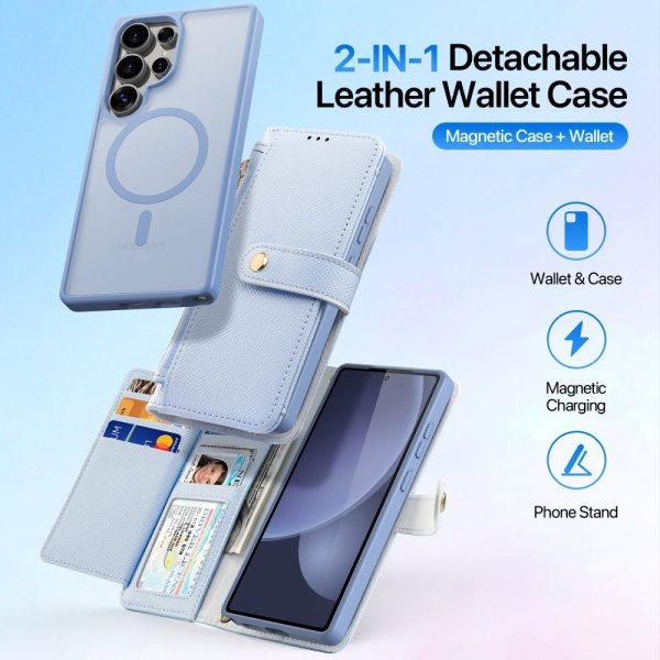 Dux Ducis Samsung Galaxy S25 Ultra Cover 2-i-1 Lawa Series MagSafe Blå