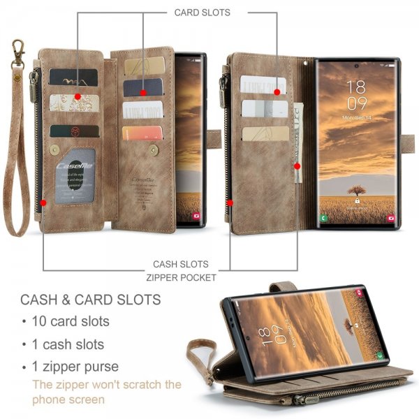 CaseMe Samsung Galaxy S25 Ultra Cover C30 Series Brun