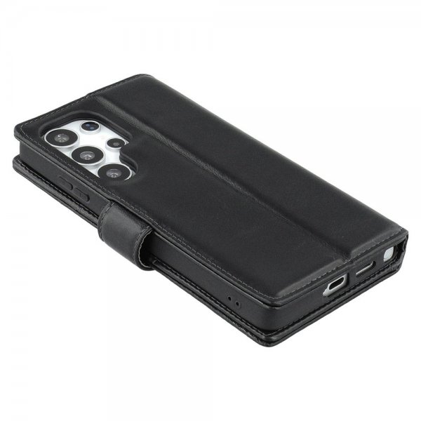 Nordic Covers Samsung Galaxy S25 Ultra Cover Essential Leather Raven Black