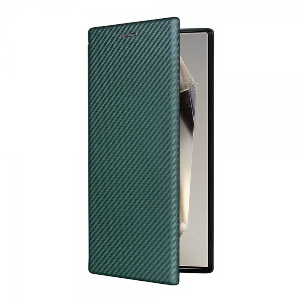 Samsung Galaxy S25 Ultra Cover Kulfibertekstur Grøn