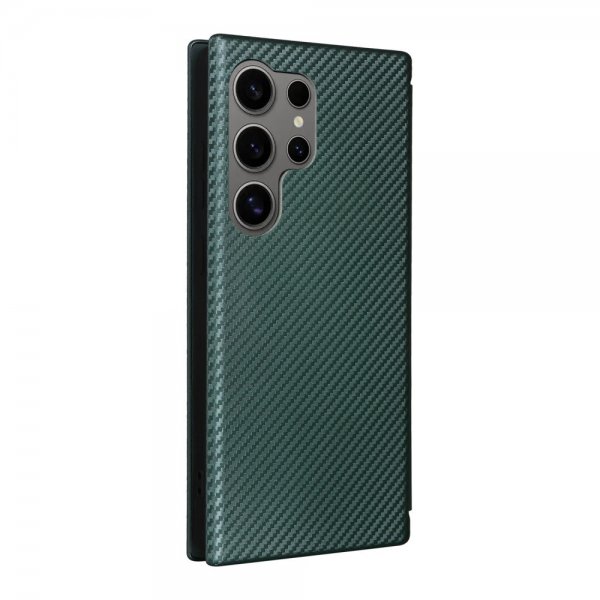 Samsung Galaxy S25 Ultra Cover Kulfibertekstur Grøn