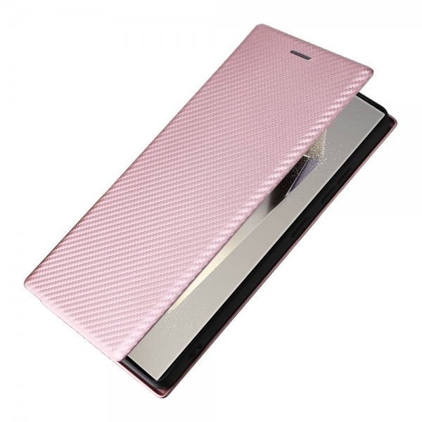 Samsung Galaxy S25 Ultra Cover Kulfibertekstur Rosaguld