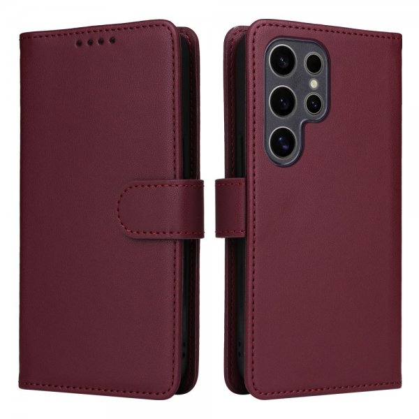Betopnice Samsung Galaxy S25 Ultra Etui med Aftagelig Skal 005 Rød