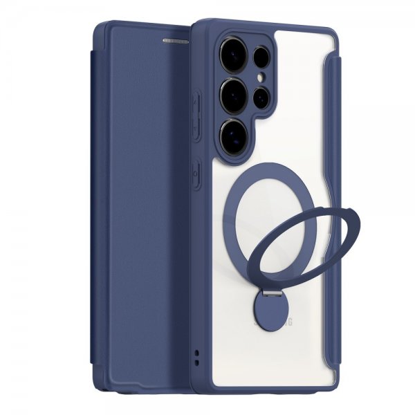 Dux Ducis Samsung Galaxy S25 Ultra Cover Skin X Pro Series Kickstand MagSafe Blå
