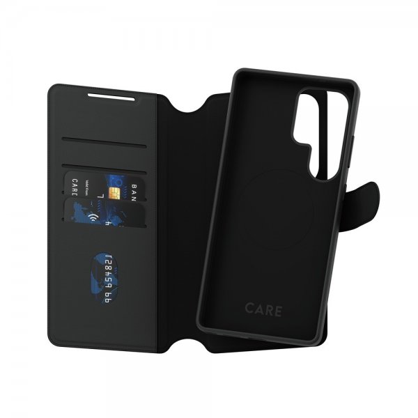 CARE by PanzerGlass Samsung Galaxy S25 Ultra Etui Tango Two-in-One Wallet MagSafe Sort