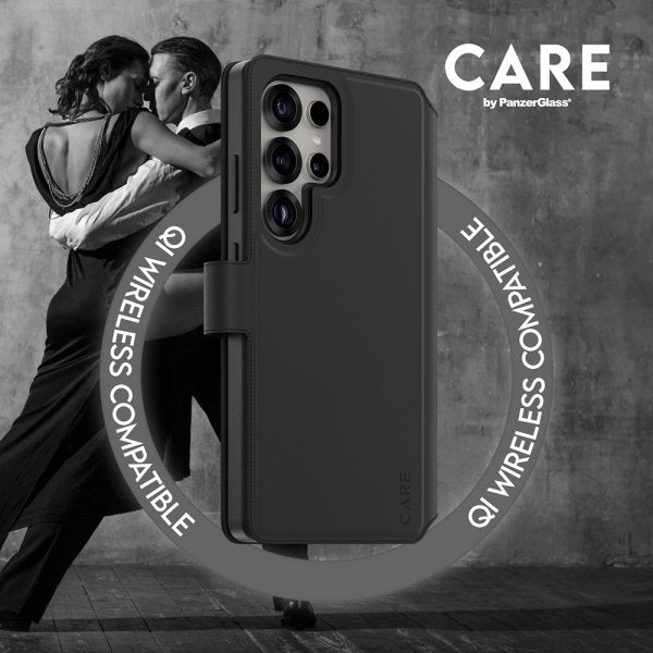 CARE by PanzerGlass Samsung Galaxy S25 Ultra Etui Tango Two-in-One Wallet MagSafe Sort
