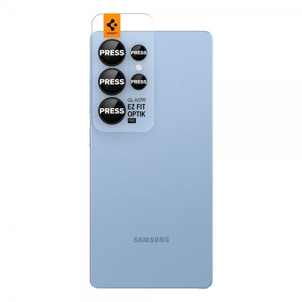 Spigen Samsung Galaxy S25 Ultra Kamerabeskyttelse GLAS.tR EZ Fit Optik Pro 2-pak Sort