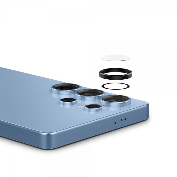 Spigen Samsung Galaxy S25 Ultra Kamerabeskyttelse GLAS.tR EZ Fit Optik Pro 2-pak Sort
