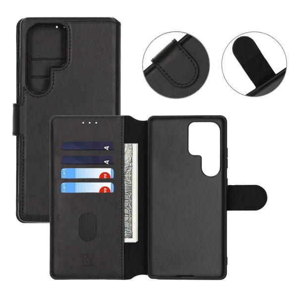 Rvelon Samsung Galaxy S25 Ultra Cover 4 Kortrum Sort
