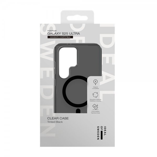 Ideal of Sweden Samsung Galaxy S25 Ultra Cover Clear Case MagSafe Tinted Black