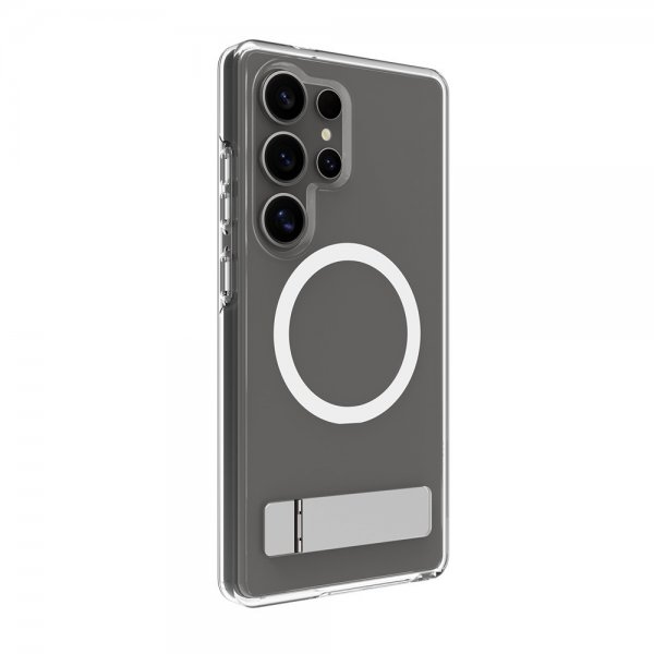 dbramante1928 Samsung Galaxy S25 Ultra Cover Iceland Pro Qi2 Kickstand Transparent