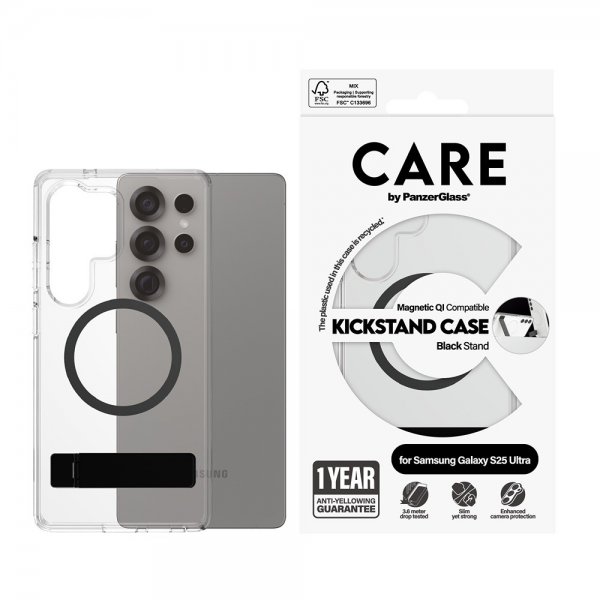 CARE by PanzerGlass Samsung Galaxy S25 Ultra Cover Kickstand MagSafe Sort