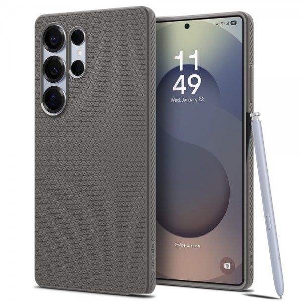 Spigen Samsung Galaxy S25 Ultra Cover Liquid Air Marble Gray