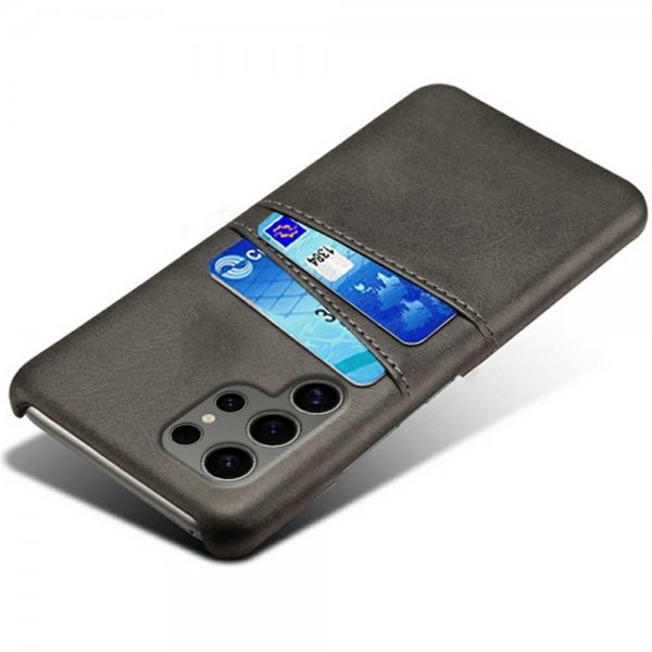 Samsung Galaxy S25 Ultra Cover med to Kortlommer Sort
