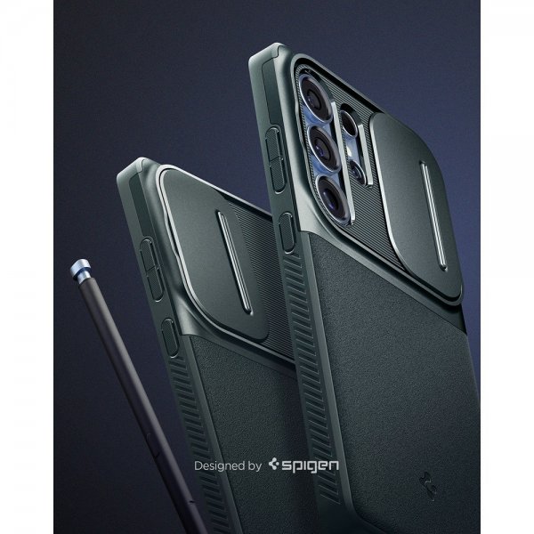Spigen Samsung Galaxy S25 Ultra Cover Optik Armor Abyss Green