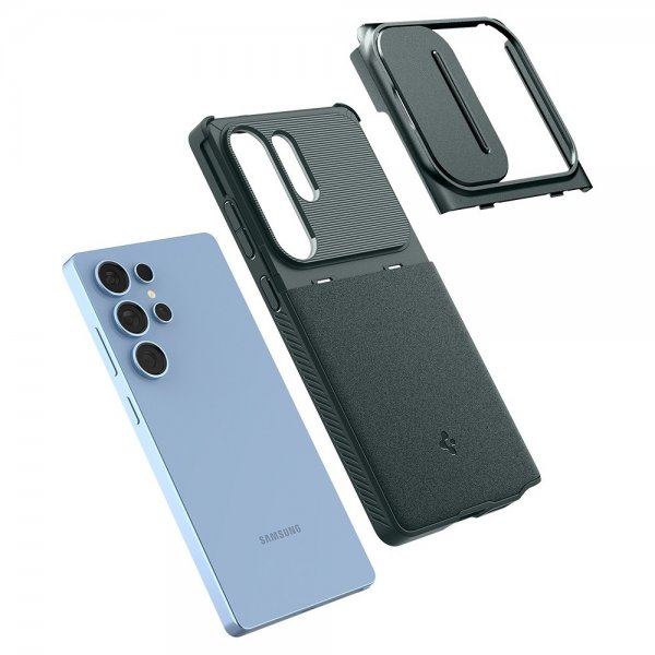 Spigen Samsung Galaxy S25 Ultra Cover Optik Armor Abyss Green