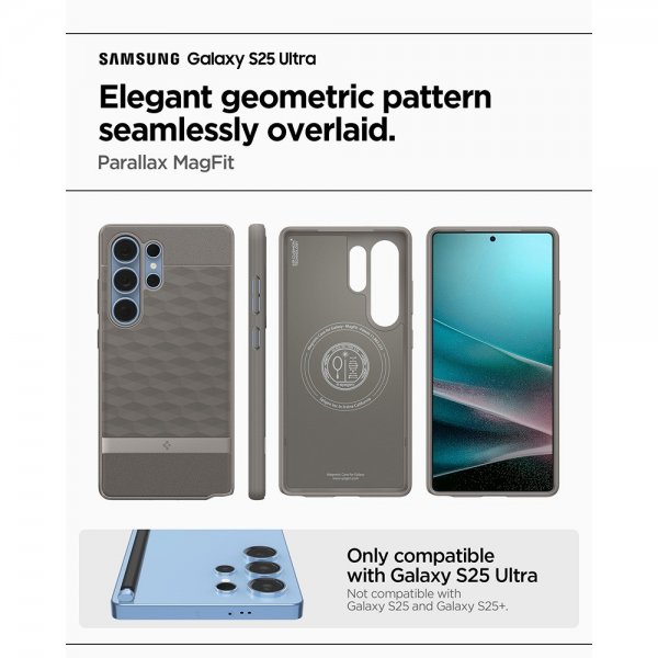 Spigen Samsung Galaxy S25 Ultra Cover Parallax MagFit Ash Gray