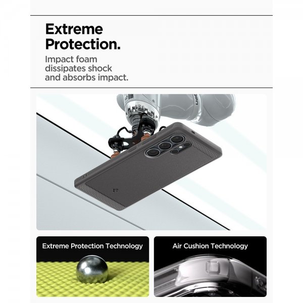 Spigen Samsung Galaxy S25 Ultra Cover Rugged Armor MagFit Marble Gray