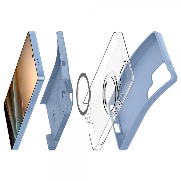 Spigen Samsung Galaxy S25 Ultra Cover Silicone Fit MagFit Sapphire Blue