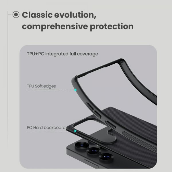 Nillkin Samsung Galaxy S25 Ultra Cover Super Frosted Shield Pro Sort