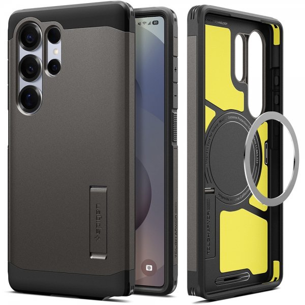 Spigen Samsung Galaxy S25 Ultra Cover Tough Armor MagFit Gunmetal
