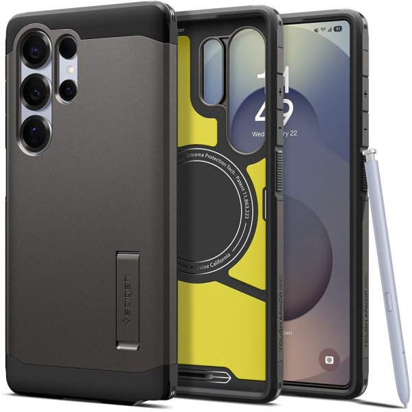 Spigen Samsung Galaxy S25 Ultra Cover Tough Armor MagFit Gunmetal