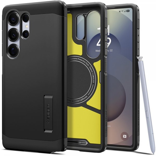 Spigen Samsung Galaxy S25 Ultra Cover Tough Armor MagFit Sort