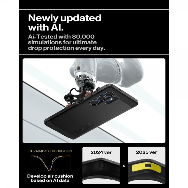Spigen Samsung Galaxy S25 Ultra Cover Tough Armor MagFit Sort
