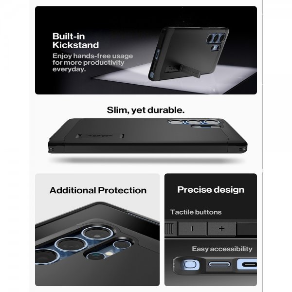 Spigen Samsung Galaxy S25 Ultra Cover Tough Armor MagFit Sort