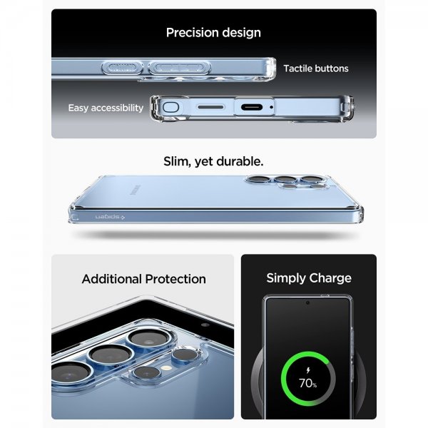 Spigen Samsung Galaxy S25 Ultra Cover Ultra Hybrid Crystal Clear