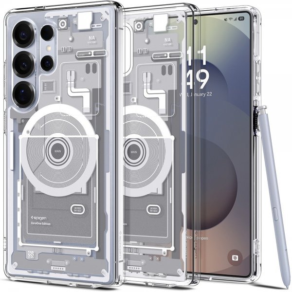 Spigen Samsung Galaxy S25 Ultra Cover Ultra Hybrid Zero One MagFit Hvid