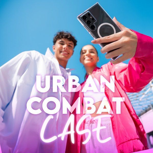 CARE by PanzerGlass Samsung Galaxy S25 Ultra Cover Urban Combat MagSafe Hvid