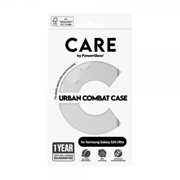CARE by PanzerGlass Samsung Galaxy S25 Ultra Cover Urban Combat Transparent