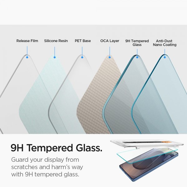 Spigen Samsung Galaxy S25 Ultra Skærmbeskyttelse GLAS.tR EZ Fit 2-pak