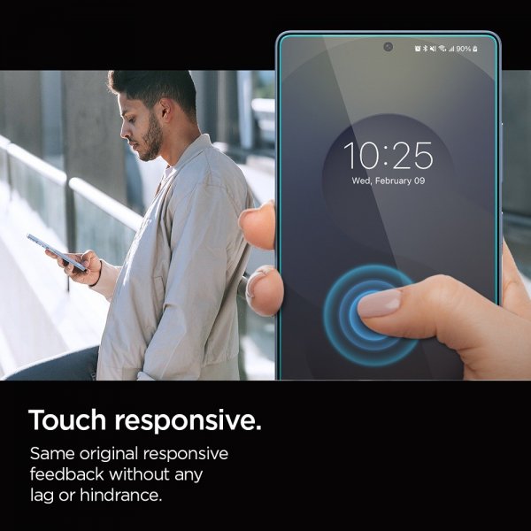 Spigen Samsung Galaxy S25 Ultra Skærmbeskyttelse GLAS.tR EZ Fit Privacy 2-pak