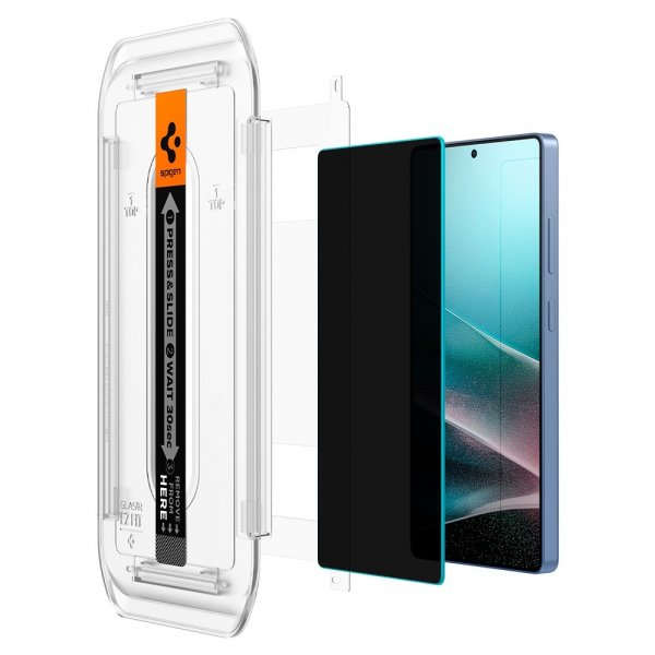 Spigen Samsung Galaxy S25 Ultra Skærmbeskyttelse GLAS.tR EZ Fit Privacy 2-pak