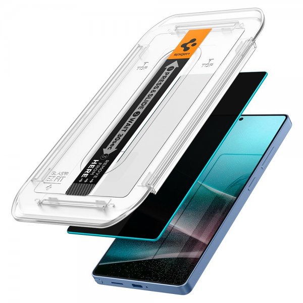 Spigen Samsung Galaxy S25 Ultra Skærmbeskyttelse GLAS.tR EZ Fit Privacy 2-pak