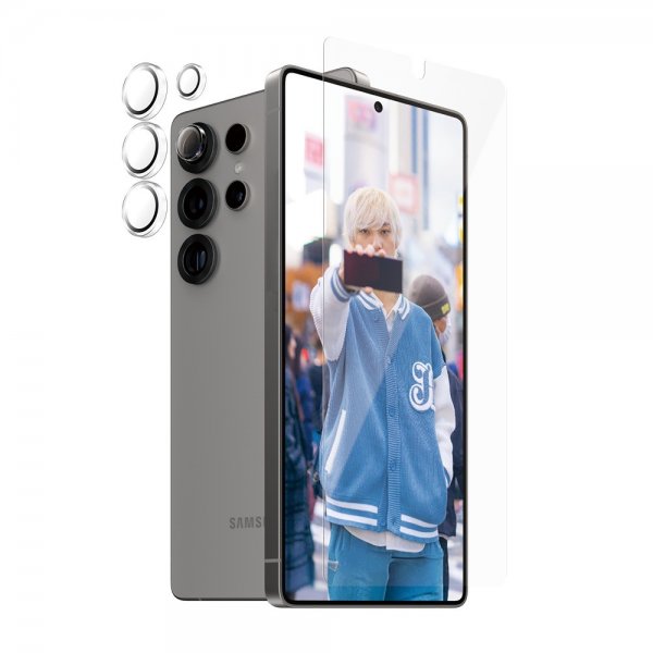 PanzerGlass Samsung Galaxy S25 Ultra Skærmbeskytter og Kamerabeskyttelse 2-i-1 Pakke