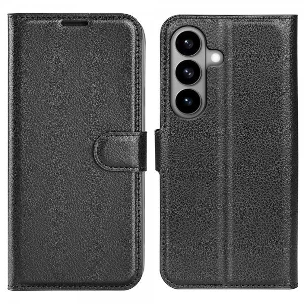 Samsung Galaxy S26 Etui Litchi Sort