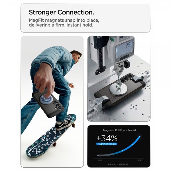 Spigen Samsung Galaxy S26 Plus Cover Tough Armor MagFit Gunmetal