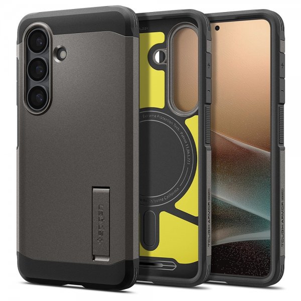 Spigen Samsung Galaxy S26 Plus Cover Tough Armor MagFit Gunmetal
