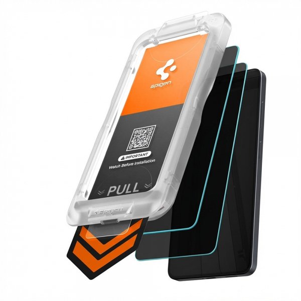 Spigen Samsung Galaxy S26 Plus Skærmbeskyttelse GLAS.tR EZ Fit Pro Privacy 2-pak